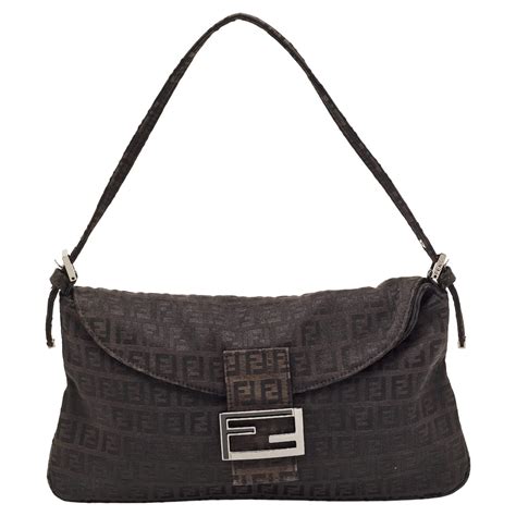 fendi zucca bag black